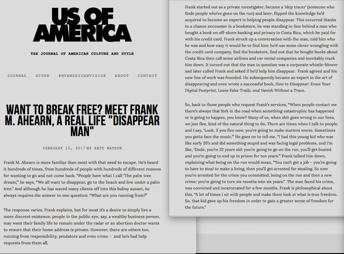 Us of America-blog piece