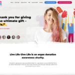 Live Life Give Life-brand development, voice, messaging, web content